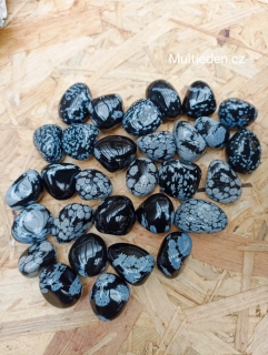 Obsidián vločkový - 1ks.